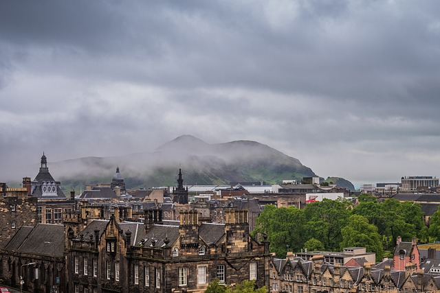 View of Arthur's Seat in Edinburgh